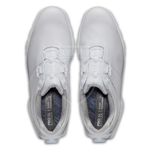 Взуття для гольфу, FootJoy, 53085, MN PRO SL CARBON BOA, біло-сірі 30005 фото