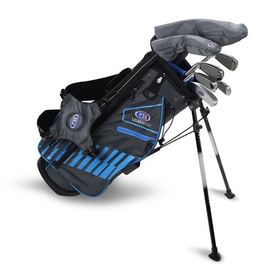 Детский набор клюшек для гольфа, U.S.KIDSGOLF Right Hand, UL45-s 7 Club DV3 Stand Set All Graphite Grey/Teal Bag 130018 фото
