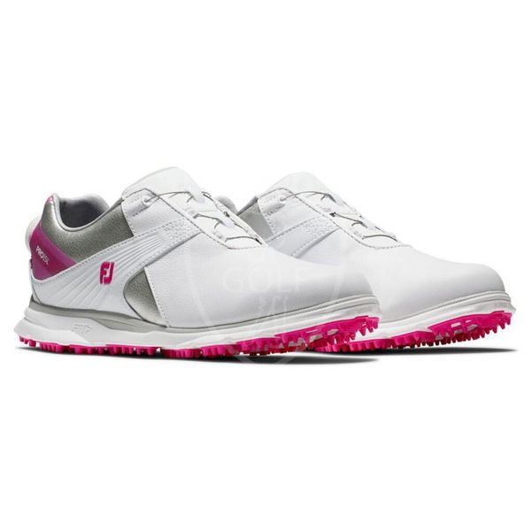 Взуття для гольфу, FootJoy, 98119, WN Pro SL, білий-сірий-рожевий 30051 фото