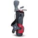 Дитячий набір ключок для гольфу, U.S.KIDSGOLF Right Hand, UL39-s 3 Clubs Carry Set All Graphite Grey/Red Bag 130021 фото 1