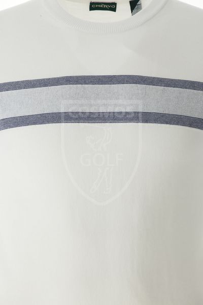 Кофта, Chervo, Men's soft cotton crew-neck sweater, белый 60018 фото