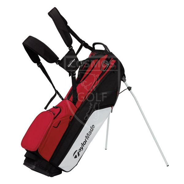 Бег с опорной системой, TaylorMade, Flextech Golf Stand Bag, черно-красный-белый 190003 фото