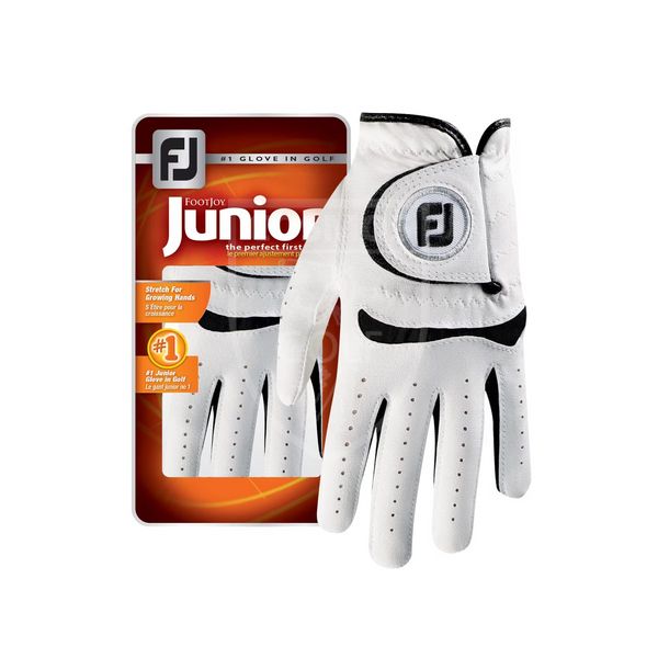 Перчатка для гольфа, FootJoy, 65932E-M - JUNIOR LH PEARL/черный -pM 40021 фото