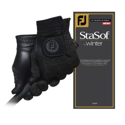 Перчатка для гольфа, FootJoy, 68807E-002-L - STASOF WINTER MRP черный/GREY pL 40036 фото