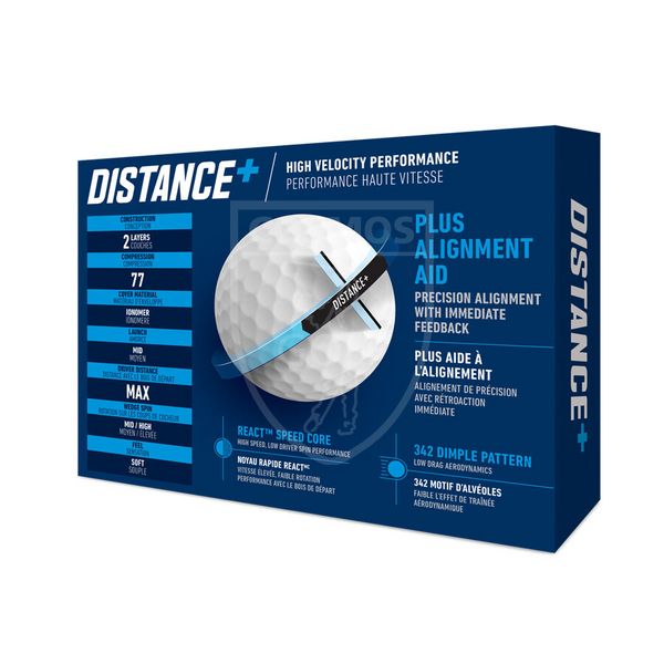 М'ячі для гольфу, Distance +, TaylorMade, білі 20004 фото