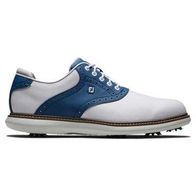 Взуття для гольфу, FootJoy, 57901, MN TRADITIONS, білий-синій 30044 фото