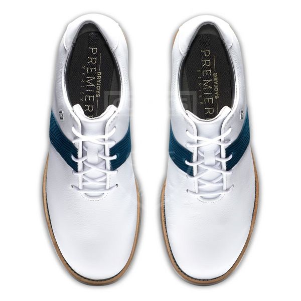 Взуття для гольфу, FootJoy, 99020, WN Premiere Series, білий-синій 30052 фото