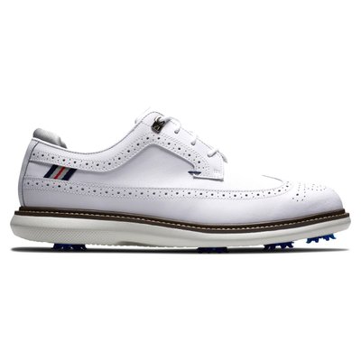 Обувь для гольфа, FootJoy, 57910, MN FJ TRADITIONS WING TIP, белый 30015-1 фото