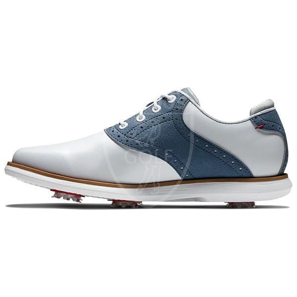 Обувь для гольфа, FootJoy, 97907, WN TRADITIONS, белый-голубой 30049 фото