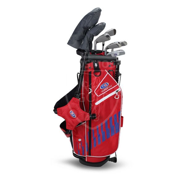 Дитячий набір ключок для гольфу, U.S.KIDSGOLF Right Hand, UL54-s 7 Club DV3 Stand Set All Graphite Red/Blue/White Bag 130007 фото