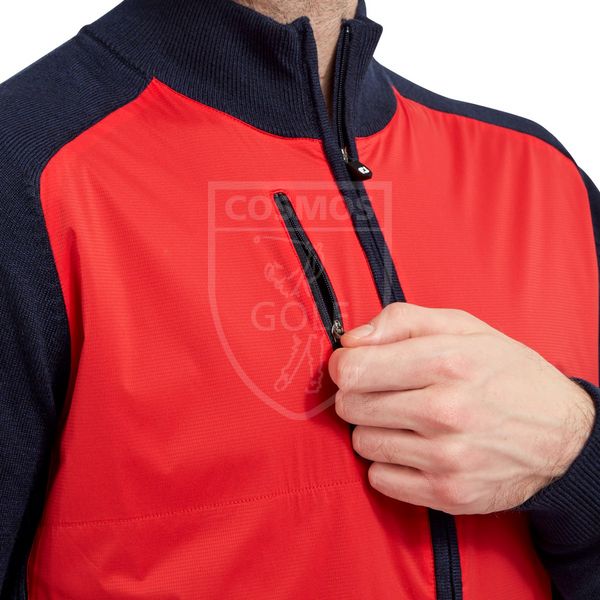 Кофта, Footjoy, Wool Blend Tech Full-Zip Sweater, красный 60004 фото