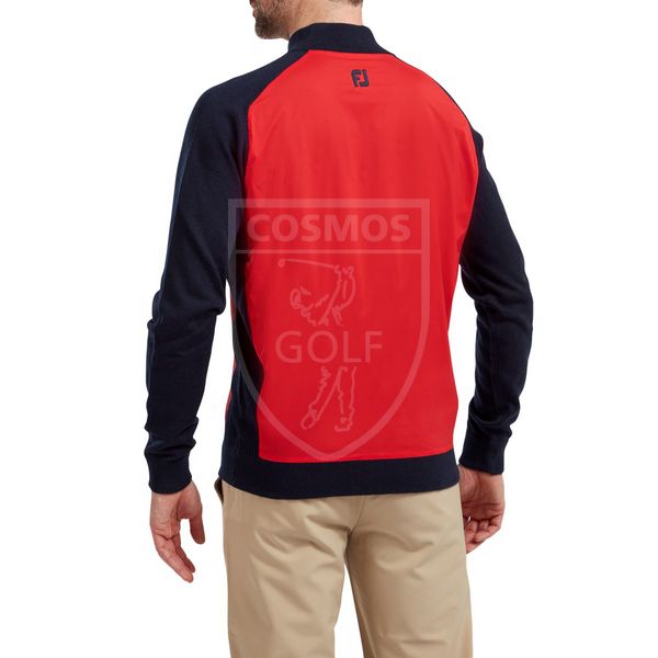 Кофта, Footjoy, Wool Blend Tech Full-Zip Sweater, красный 60004 фото