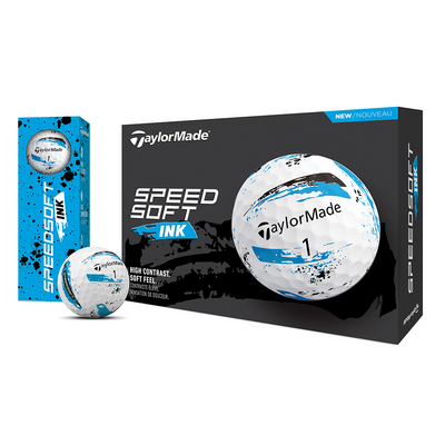 Мячи для гольфа, SpeedSoft Ink, TaylorMade, синие 20017 фото
