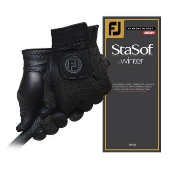 Перчатка для гольфа, FootJoy, 68807E-002-M - STASOF WINTER MRP черный/GREY pM 40036-1 фото