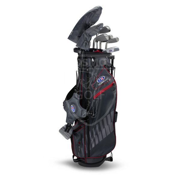Детский полный набор клюшек для гольфа, U.S.KIDSGOLF Right Hand UL60-s 7 Club DV3 Stand Set, Grey/Maroon Bag 130003 фото
