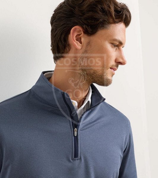 Чоловіча кофта Peter Millar Perth M&eacute;lange Performance,темно-синя ME0K40B NAV рL фото