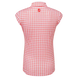 Поло інтерлок з принтом Gingham Print Interlock, без рукавів, рожеве в клітинку, FJ 100026 фото 4