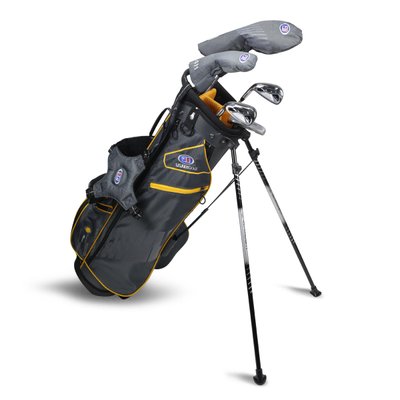 Детский набор клюшек для гольфа, U.S.KIDSGOLF Right Hand, UL51-s 7 Club DV3 Stand Set All Graphite Grey/Orange Bag 130006 фото